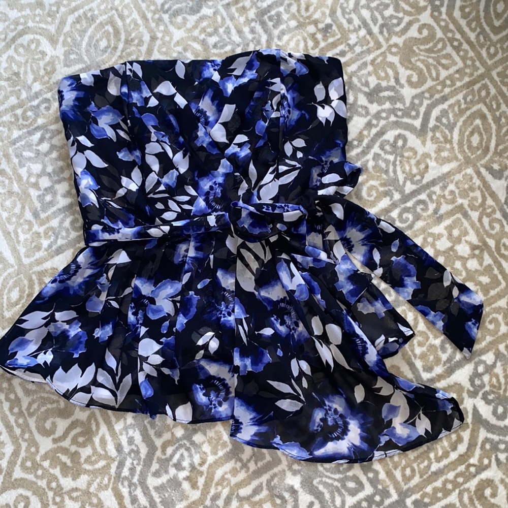 Strapless dressy top